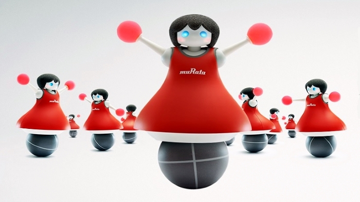 Murata’s New Dancing Robot Cheerleaders Balance Themselves On a Single Ball