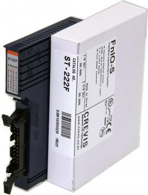 GE ST222F RSTi output module 16 points, Positive Logic, 24VDC/ 0.3A.  Connector type, see notes. GE-