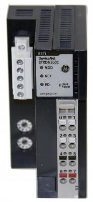 GE STXDNS001 RSTi DeviceNet slave Network Adaper.  24VDC powered, expandable to 32 modules. GE-IP | 