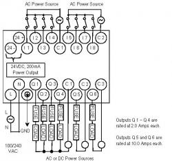 120VAC Input Relay 14 pts - Wiring Diagram Image