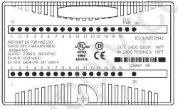 IC200MDD842 Mixed 24VDC POS LOG input group 16 point / output 24VDC 0.5 amp with ESCPoutput 16 point