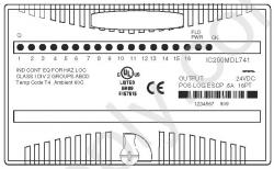 IC200MDL741 Output 24VDC POS LOGIC 0.5 amp per point(1 group of 16) with ESCP 16 points IC200M IC200