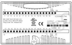 IC200MDL744 Output 5/12/24VDC NEG LOGIC 0.5A per point (2 groups fo 16) 32 points IC200M IC200MD IC2