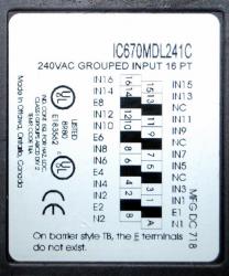 IC670MDL241 In Stock! 240VAC Input, 16 Point,  2 Groups of 8 IC670M IC670MD IC670MDL PDFsupply also 