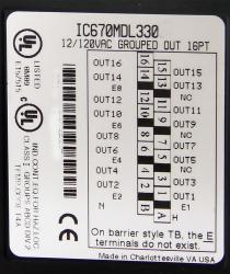 IC670MDL330 In Stock! 12 - 120Vac 1A Output, 16 Point IC670M IC670MD IC670MDL PDFsupply also repairs