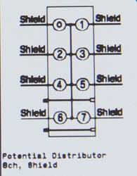 GE ST7008 RSTi Potential Distribution module module, Shield, 8 points, 10A No LED GE-IP | Image