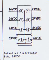 GE ST7118 RSTi Potential Distribution module module, 24VDC,  8 points, 10A GE-IP | Image