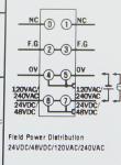 GE ST7241 RSTi Expansion Field Power Distribution module, 5, 24, 48, AC 10 Amp no LED status GE-IP |