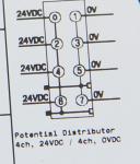 GE ST7588 RSTi Potential Distribution module module, 0VDC and 24VDC 4 points with module ID type wit