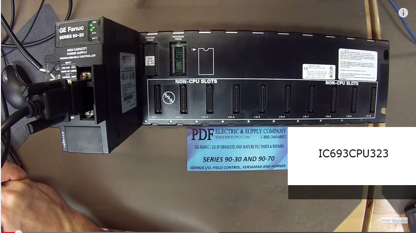 IC693CPU323 How-to Test GE Fanuc PLC Series 90-30 CPU Rack Intelligent Platform Proficy Training